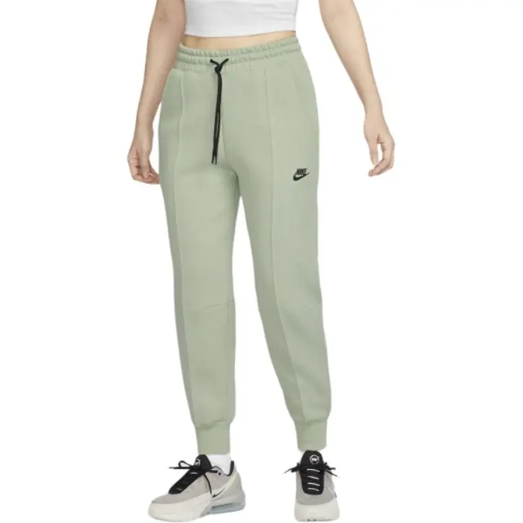 Nike FW24 AS W NSW TCH FLC MR JGGR Knitted Sports Pants Women's Green-7