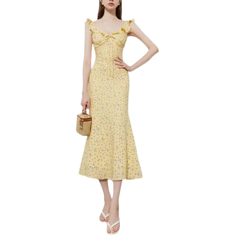 DPLAY Slip Dresses Women's Midsummer Daisy-3