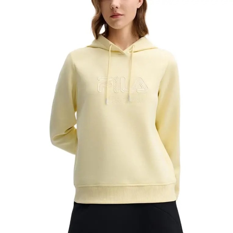 FILA Sweatshirt Women's Coffee Beige Yellow-2
