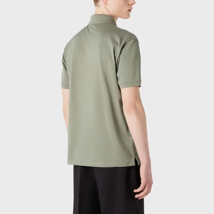 EMPORIO ARMANI Polo Shirts Men Gray Green-3