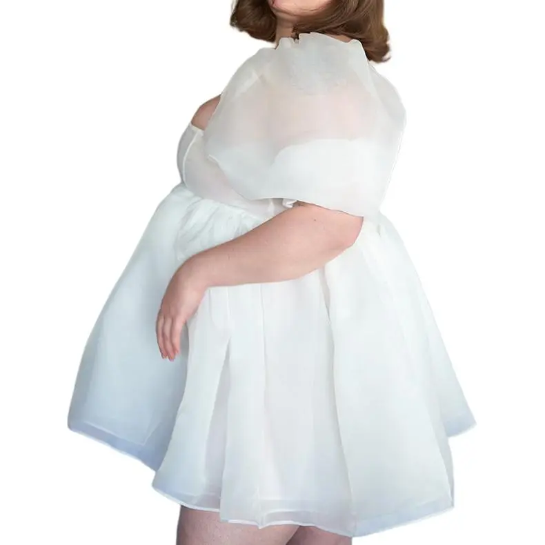 Selkie Short Sleeved Dresses Women's Pure White Dreamland-4