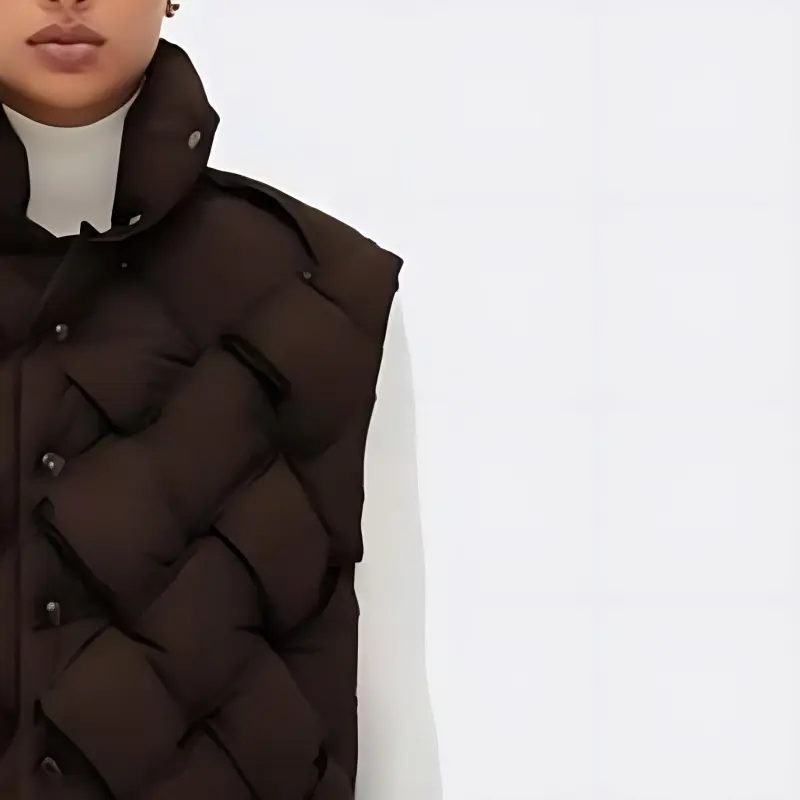 Bottega Veneta Vest Women's Chocolate Brown-3