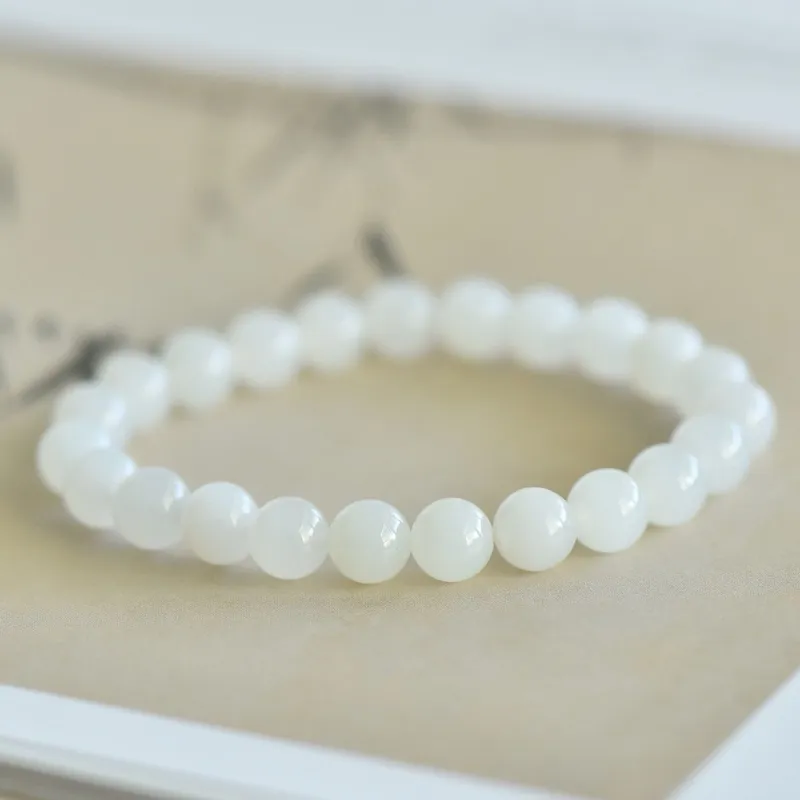 TAMINA Bracelets White Jade Unisex-1