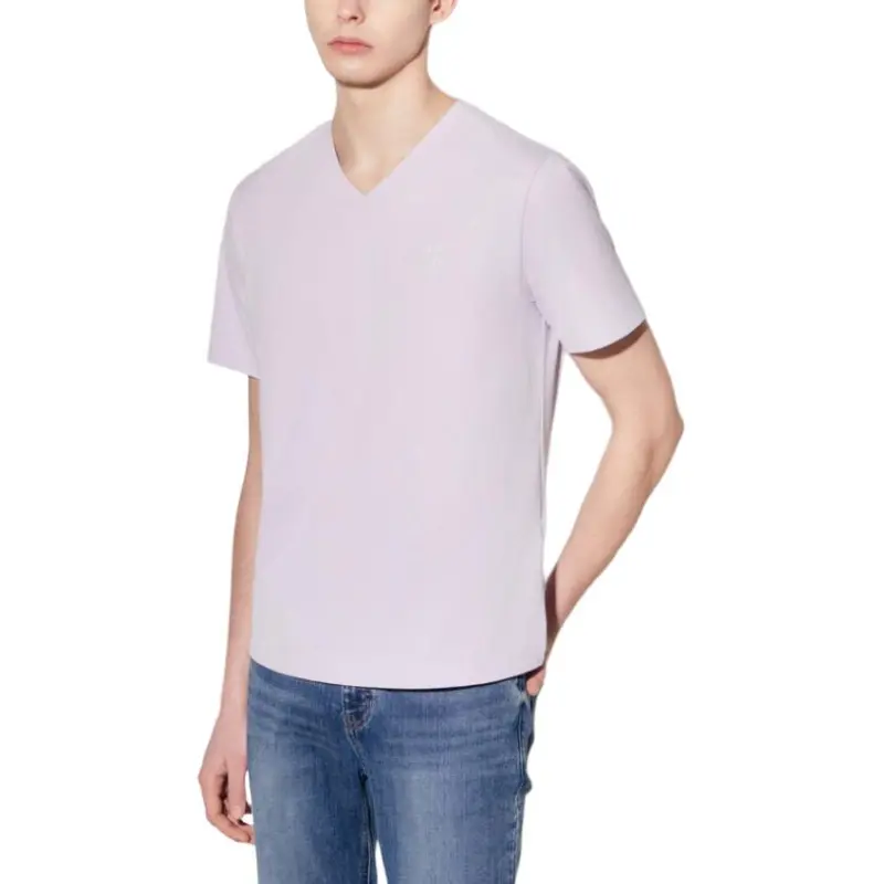 GUESS T Shirt Men's Light Purple-4