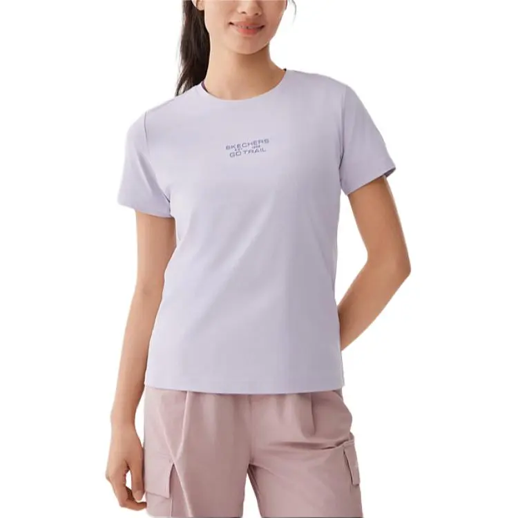Skechers GO DRI T Shirt Women's Valley Purple-1