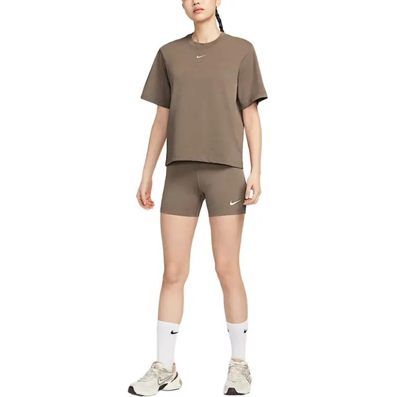 Nike Sportswear Classics Cycling Pants Women's Mink Brown/Sail White-1