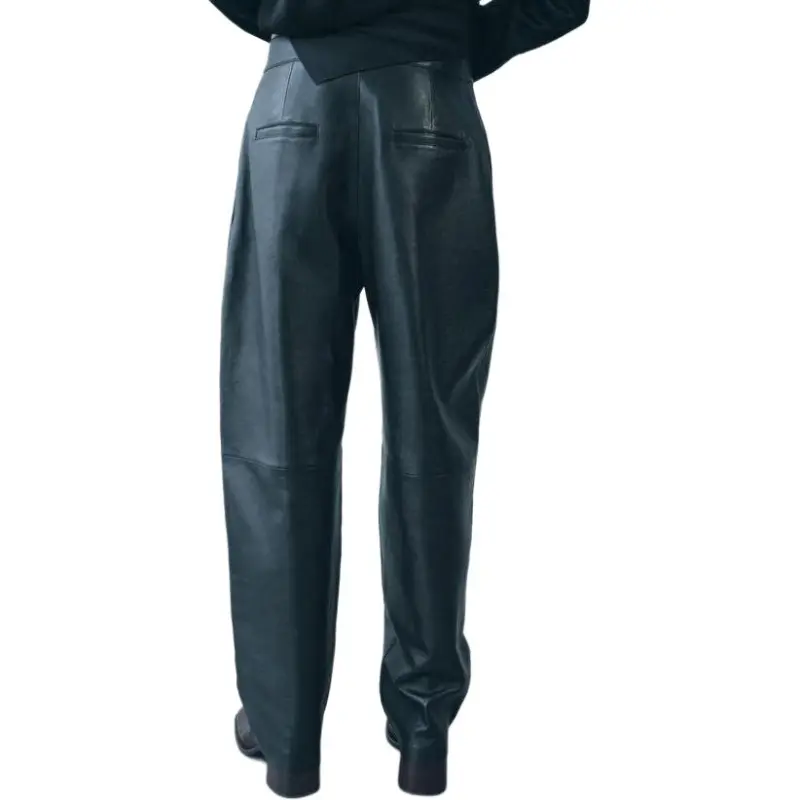 ZARA Halloween Limited Edition Series Leather Pants Women's Black-4