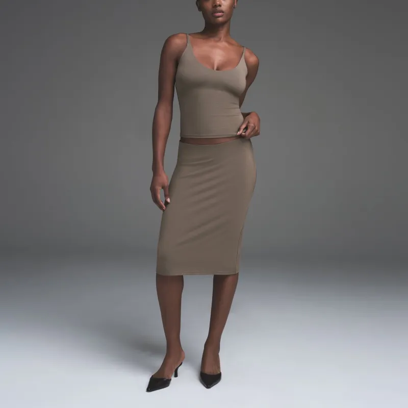 SKIMS SS25 SMOOTH LAYERS SCOOP NECK CAMI Camisole Women's TRUFFLE/Truffle-1