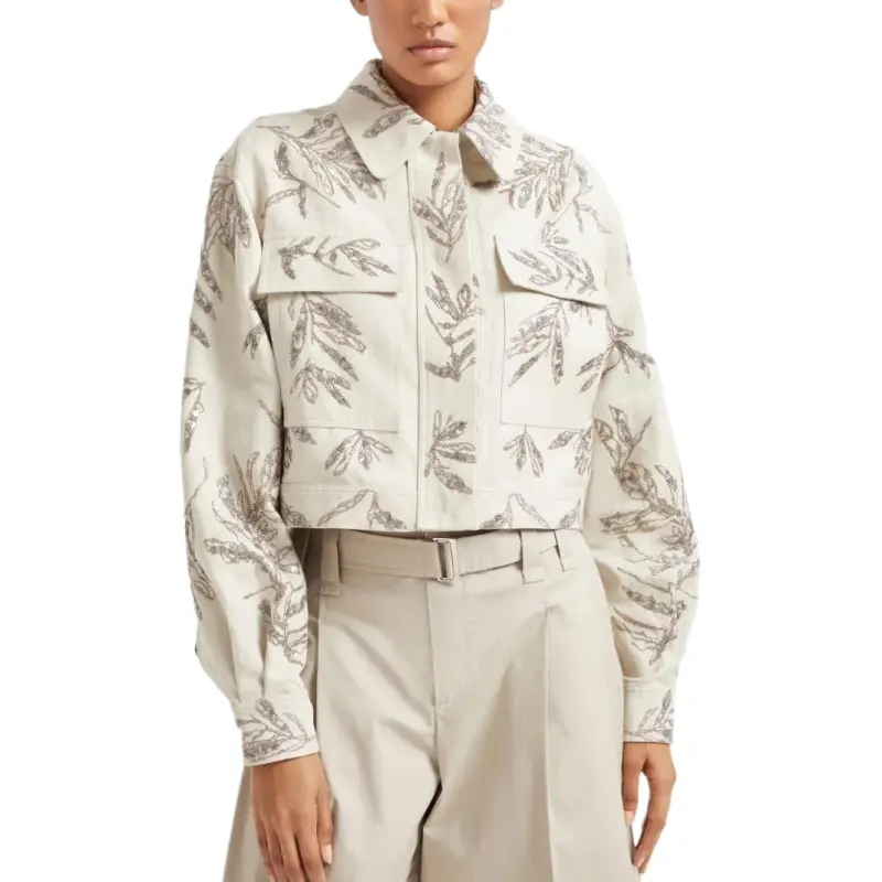 Brunello Cucinelli Flora Embroidered Jacket-2
