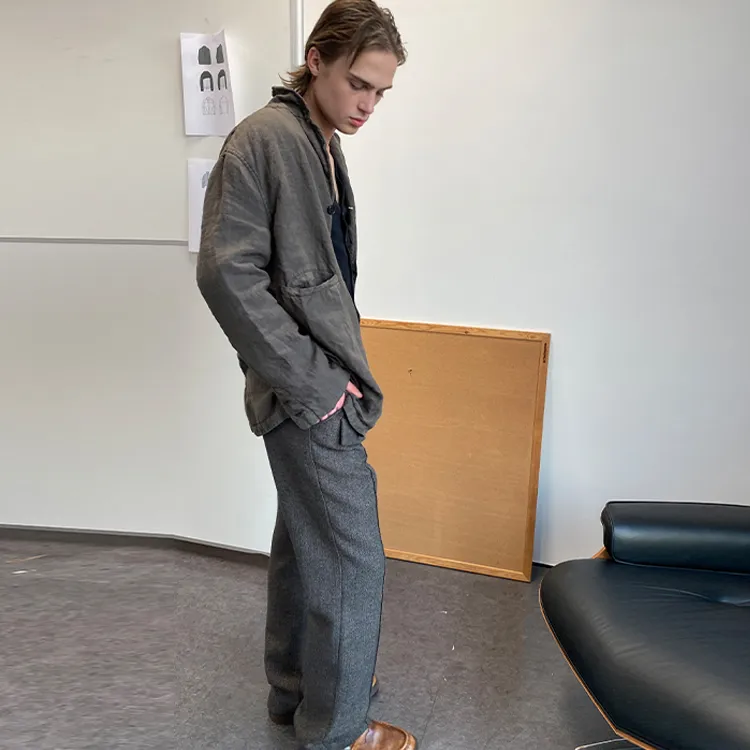 Umamiism Casual Pants Unisex Black Gray Color-4