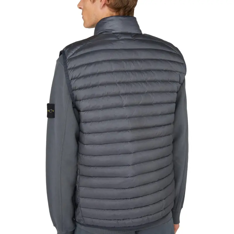 STONE ISLAND Vests Men Black-4
