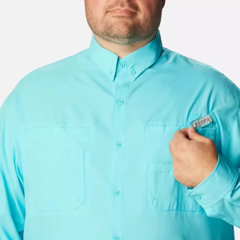 Columbia PFG Tamiami Shirts Men Blue-4