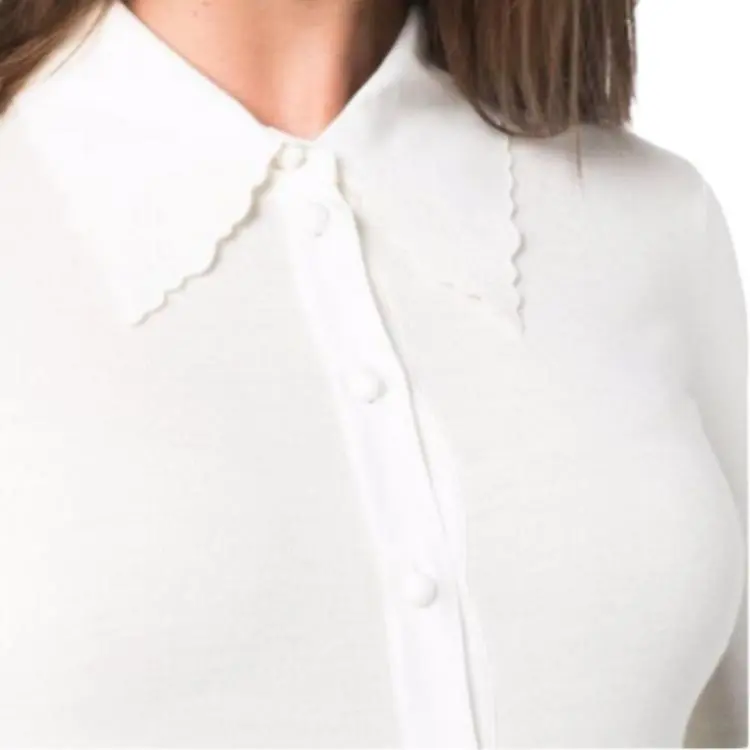 Chloe FW21 Slim Fit Knitwear Women's White-3