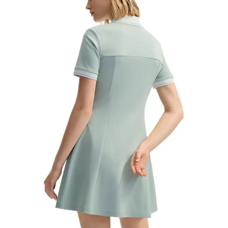 FILA Short Sleeved Dress Women's Oat Gray-3