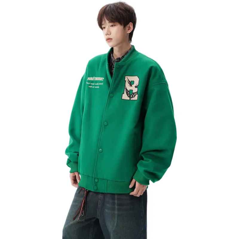 M MAICCO Design Letter Embroidery American Trendy Brand Windbreaker Jackets & Coats Unisex-12