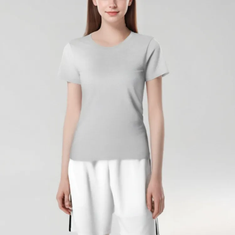 Nike T-Shirts Women's Gray-2
