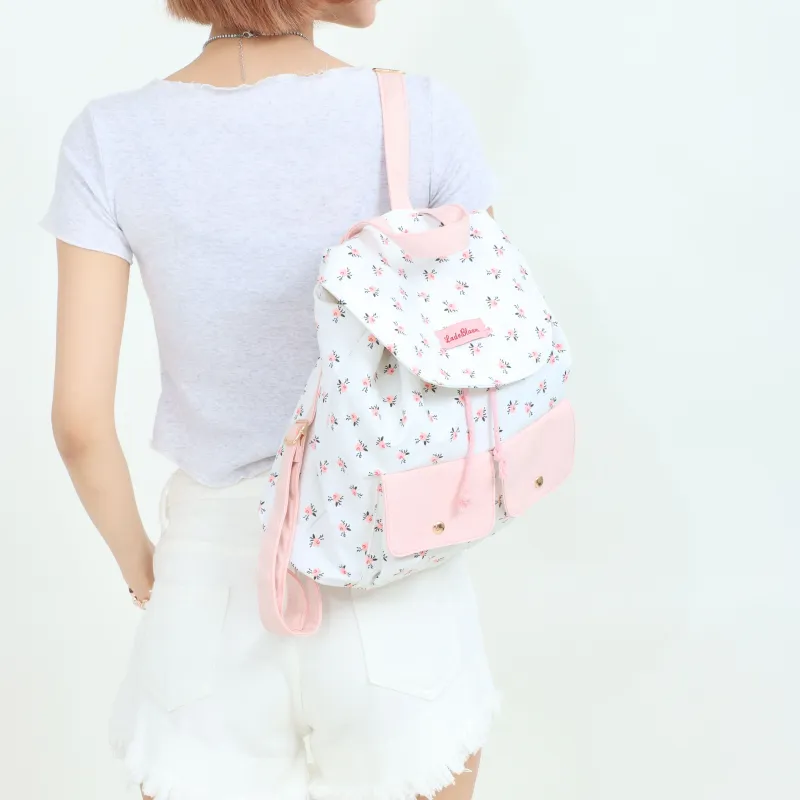 OTA Fabric Backpack Large Size Unisex Pink-4