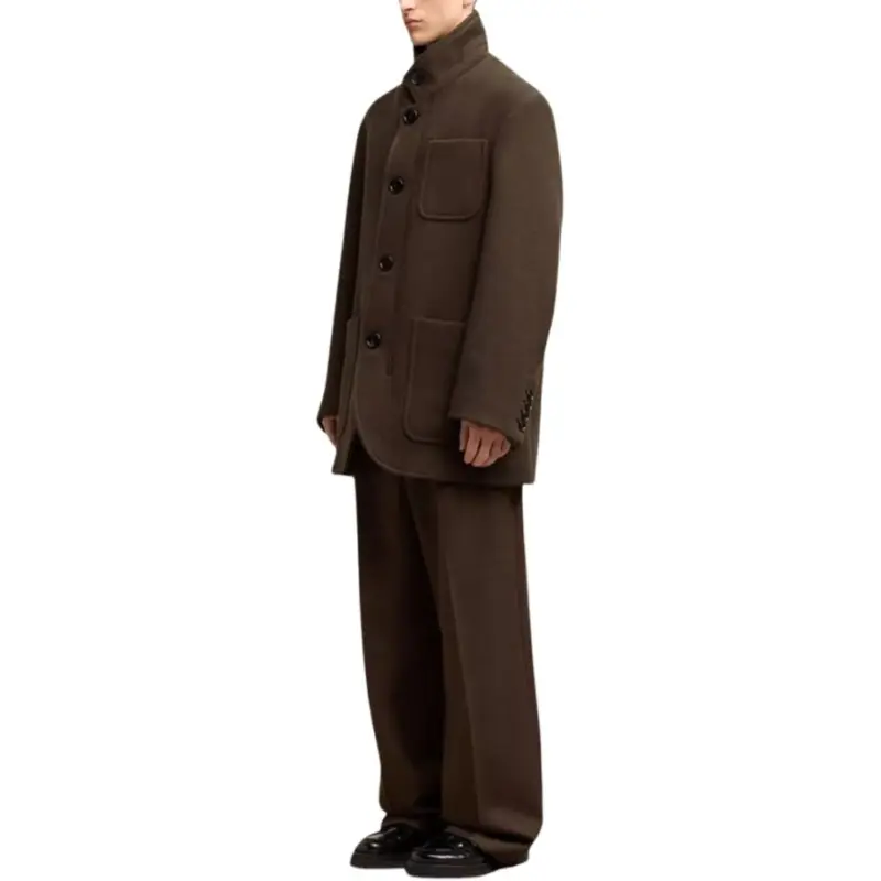 AMIPARIS Single Breasted Oversized Coat-4