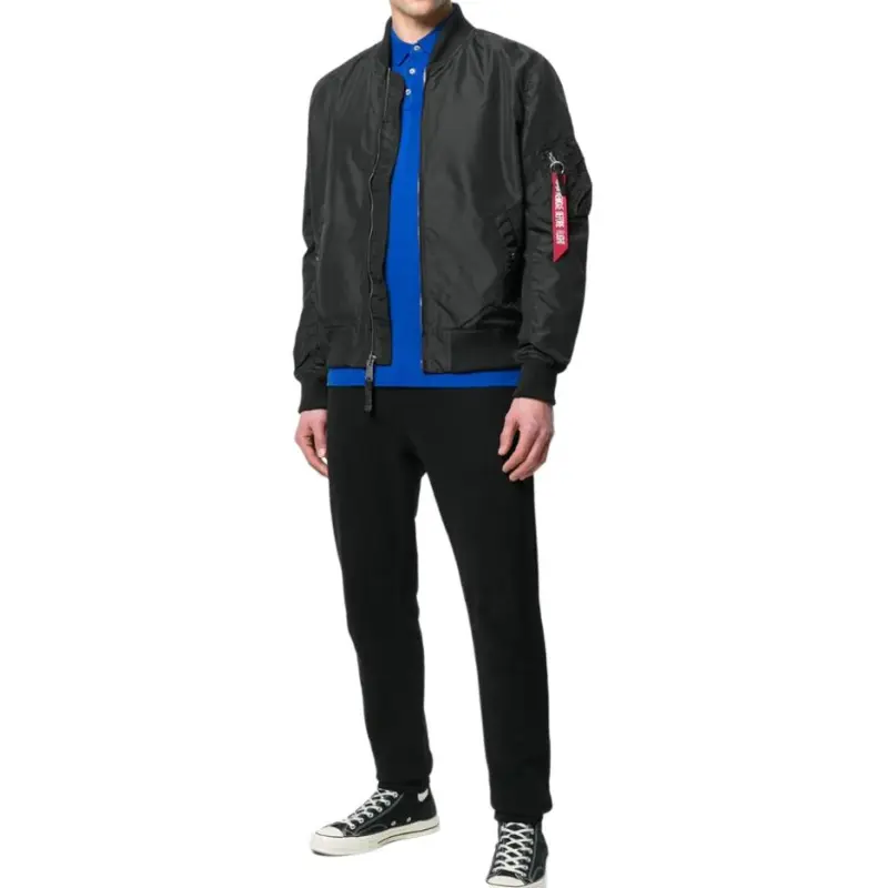 Alpha Industries Zipped Bomber Jacket-1