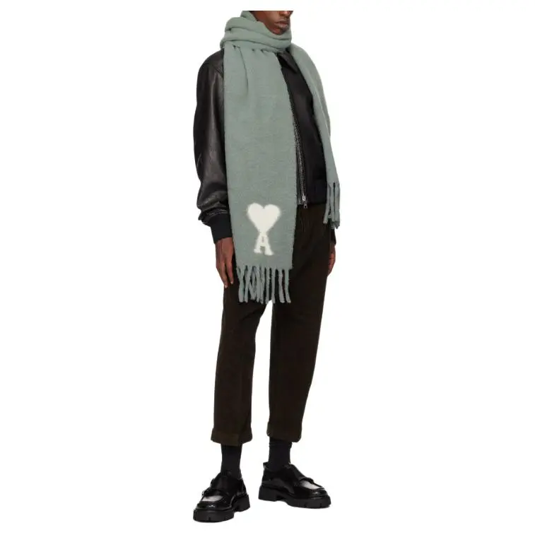 AMIPARIS Oversized Logo embroidered Scarf-3