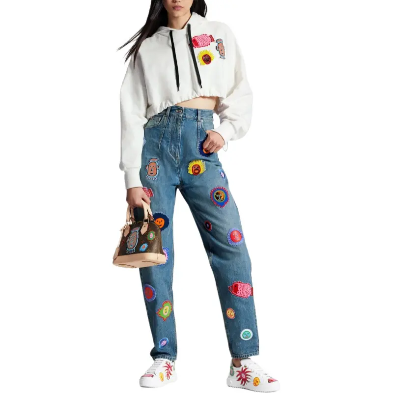 LOUIS VUITTON x Yayoi Kusama Louis Vuitton X Yayoi Kusama Jeans Women's Blue-1