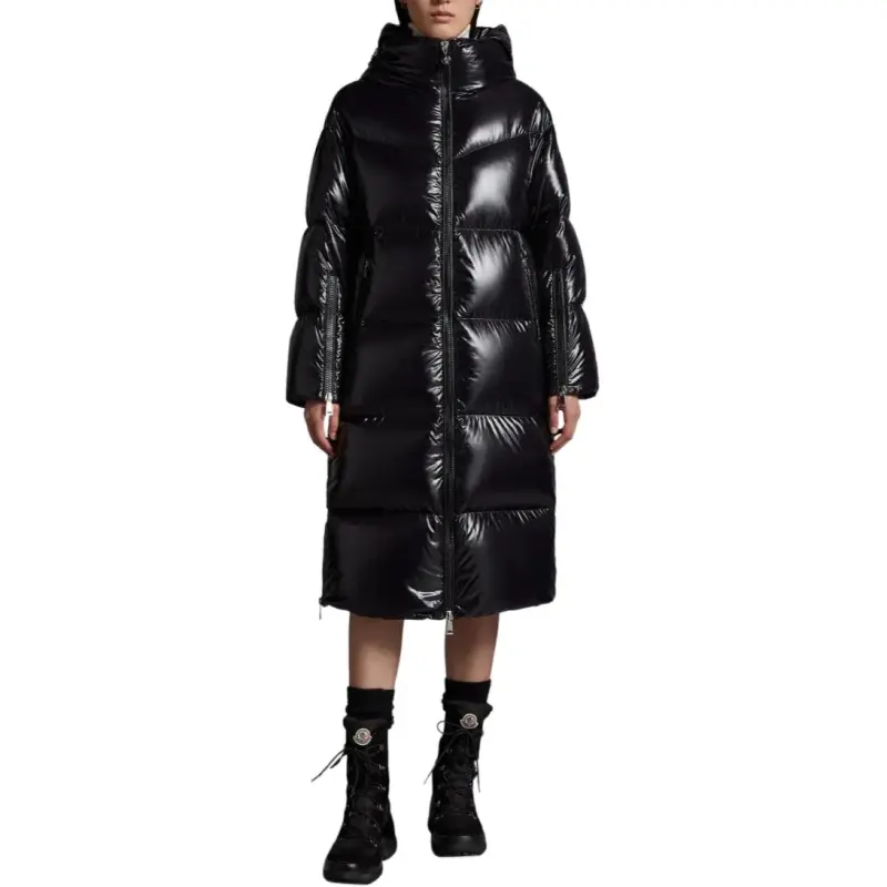 Moncler Long Down Hooded Jacket-1