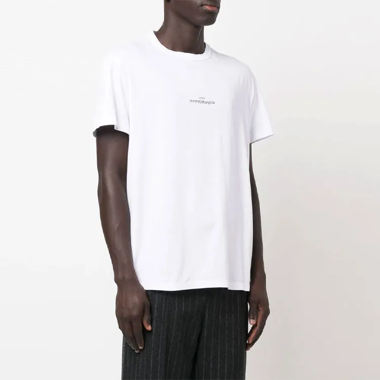 Maison Margiela Logo Embroidered Crewneck T Shirt-2