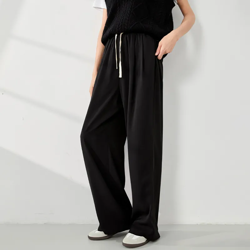 Mambe Casual Pants Women's Black-4