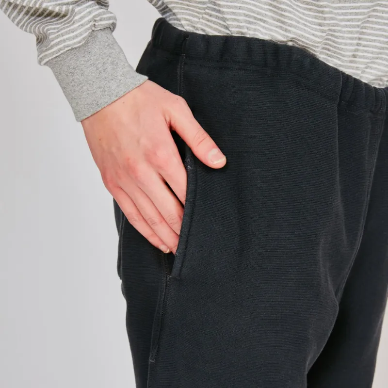 Champion Reverse Weave FW24 Knitted Sports Pants Men's Beige Black-4