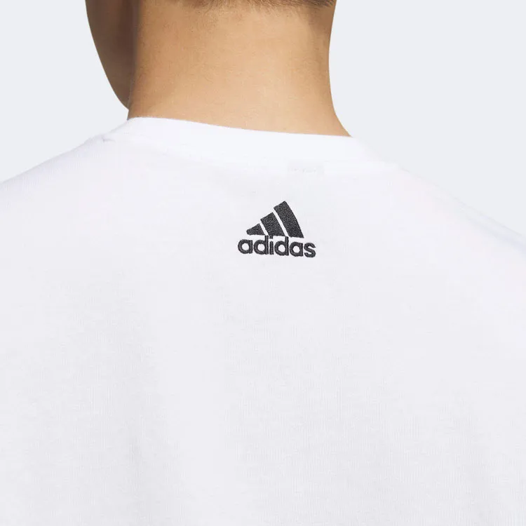 Adidas T Shirts Unisex White-3