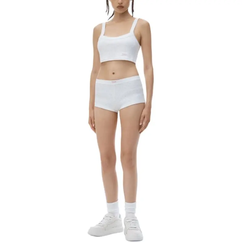 Alexander Wang Bodywear Series Casual Shorts Women's White-3