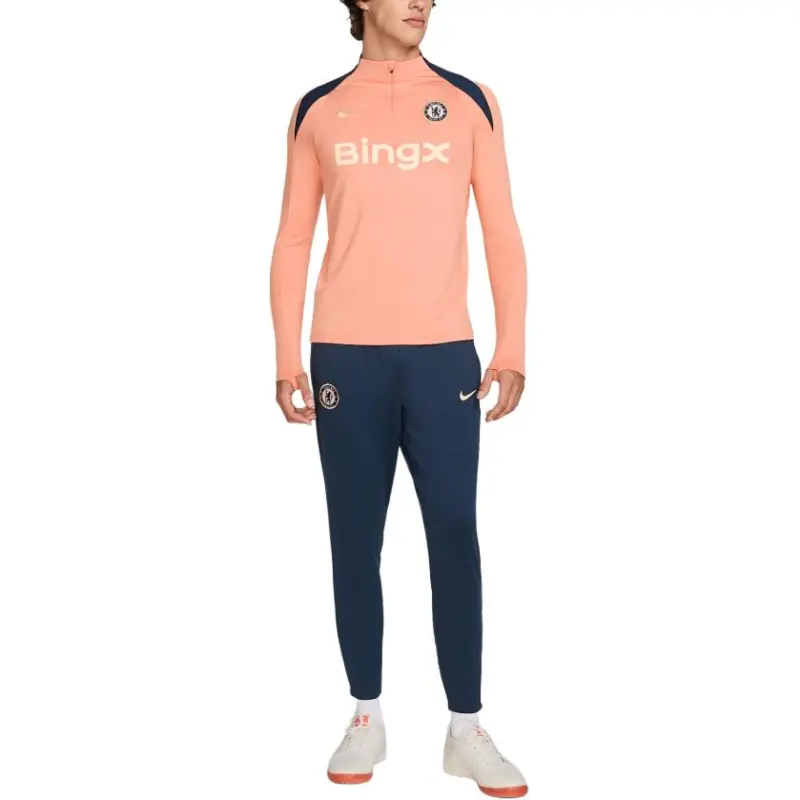 Nike Chelsea FCDri Fit Knitted Sports Pants Men's Obsidian/Apricot Agate/Guava Ice-1