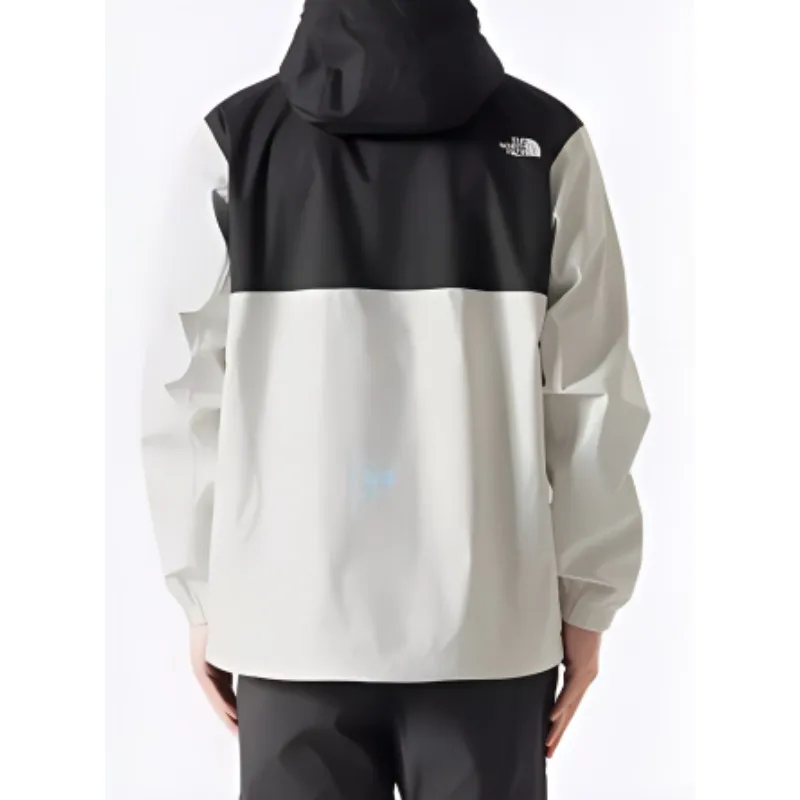 THE NORTH FACE City Outdoor Collection Hiking Waterproof And Windproof Windbreaker Jacket Men's Beige Black Multicolor-3