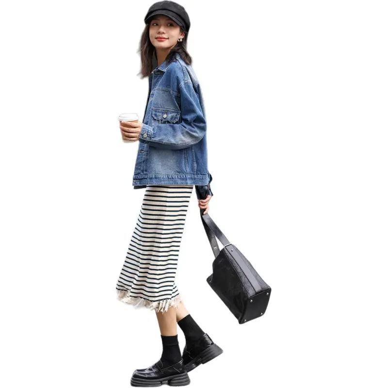 Demana Denim Jacket Women's Denim Blue-10