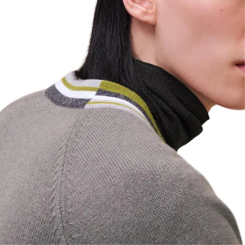 HERMES Cashmere Sweater Men's Mud Charcoal-3