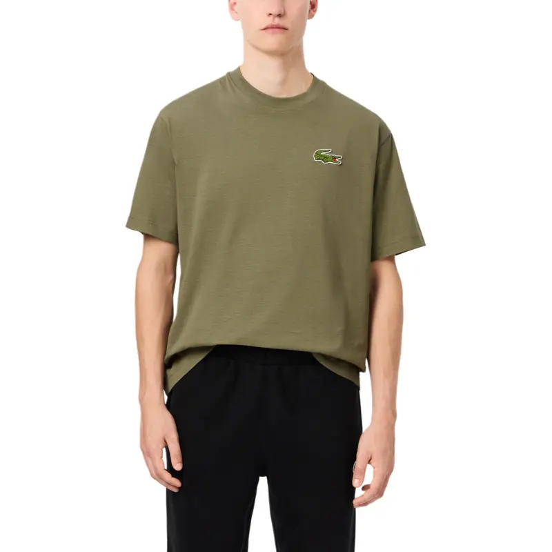 LACOSTE Logo appliqué T shirt-3