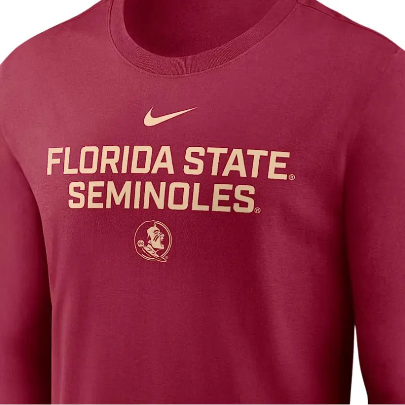 Nike Florida State Sideline Men's Nike Dri FIT College Long Sleeve T Shirt-2