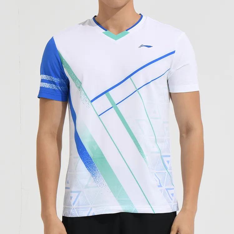LINING T-Shirts Men Standard White-3