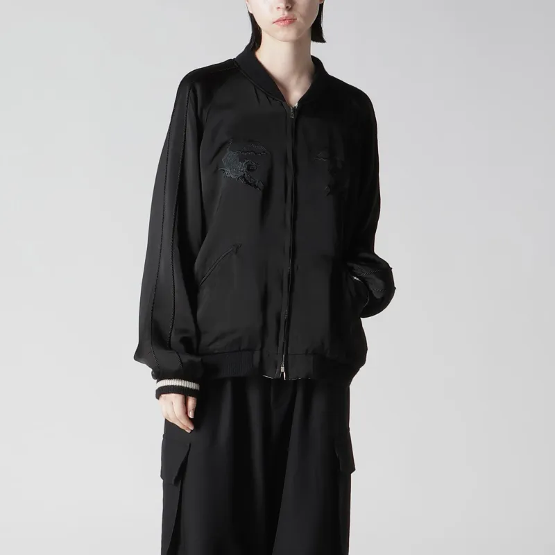 Yohji Yamamoto Sukajan Long-sleeves Bomber Jacket-4