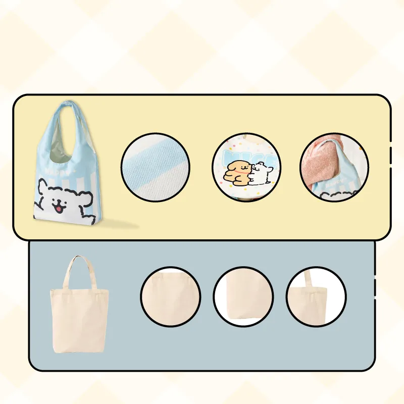check eyelet logo tote bag