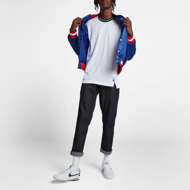 Nba X Nike Baseball Jerseys Men Blue-4