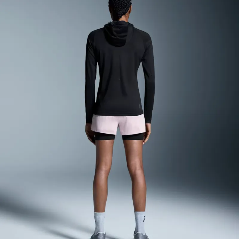 On Performance Casual Shorts Women's Light Purple/Black-2