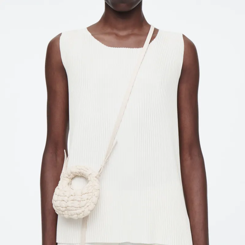COS Polyester Shoulder Bag, Crossbody Bag Mini Women's Beige-4
