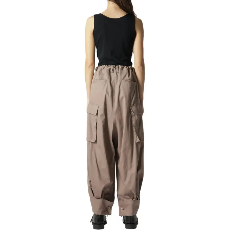 Yohji Yamamoto Cargo Pants Women's Mocha-3
