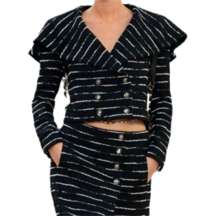 CHANEL 25S Spring Summer Collection Jackets & Coats Women's Black White-1