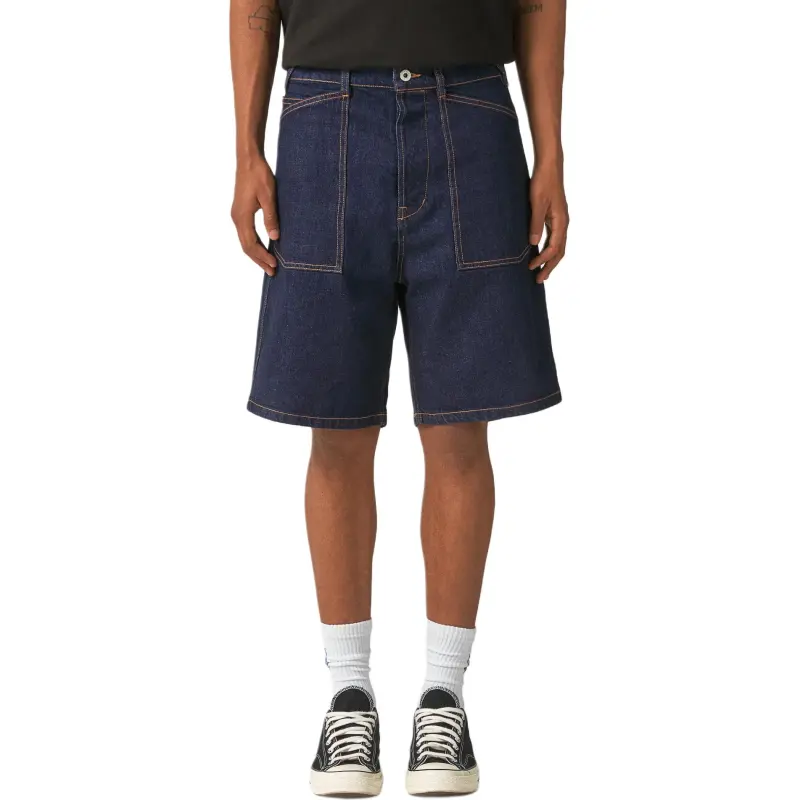 KENZO Logo appliqué Denim Shorts-1