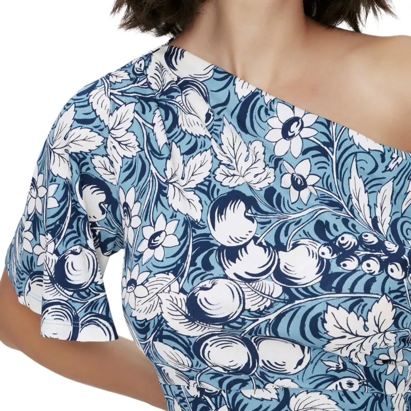 Diane Von Furstenberg Short Sleeved Dress Women's Blue-3
