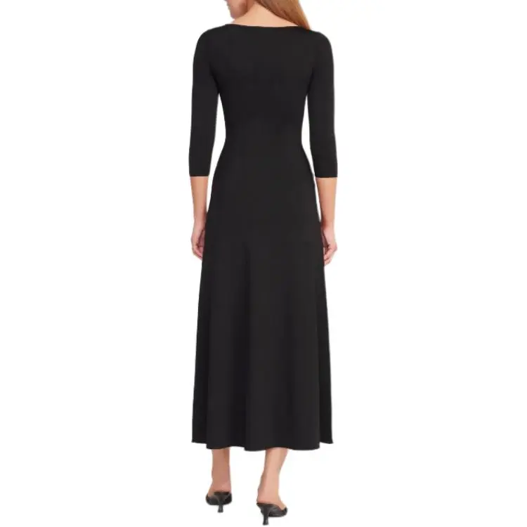 Staud Long Sleeved Dress Women's Black-1