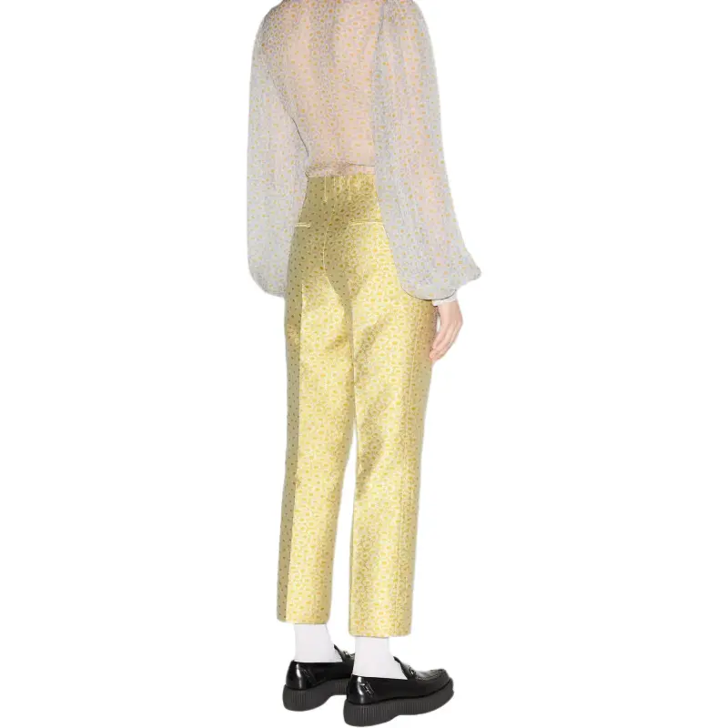 GUCCI SS25 Casual Pants Women's Yellow-3