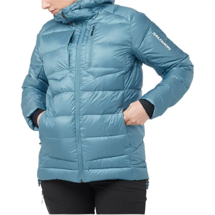 SALOMON Elixir Ultra Down Hooded Down Jacket Down Jacket Coat Women's Blue-3